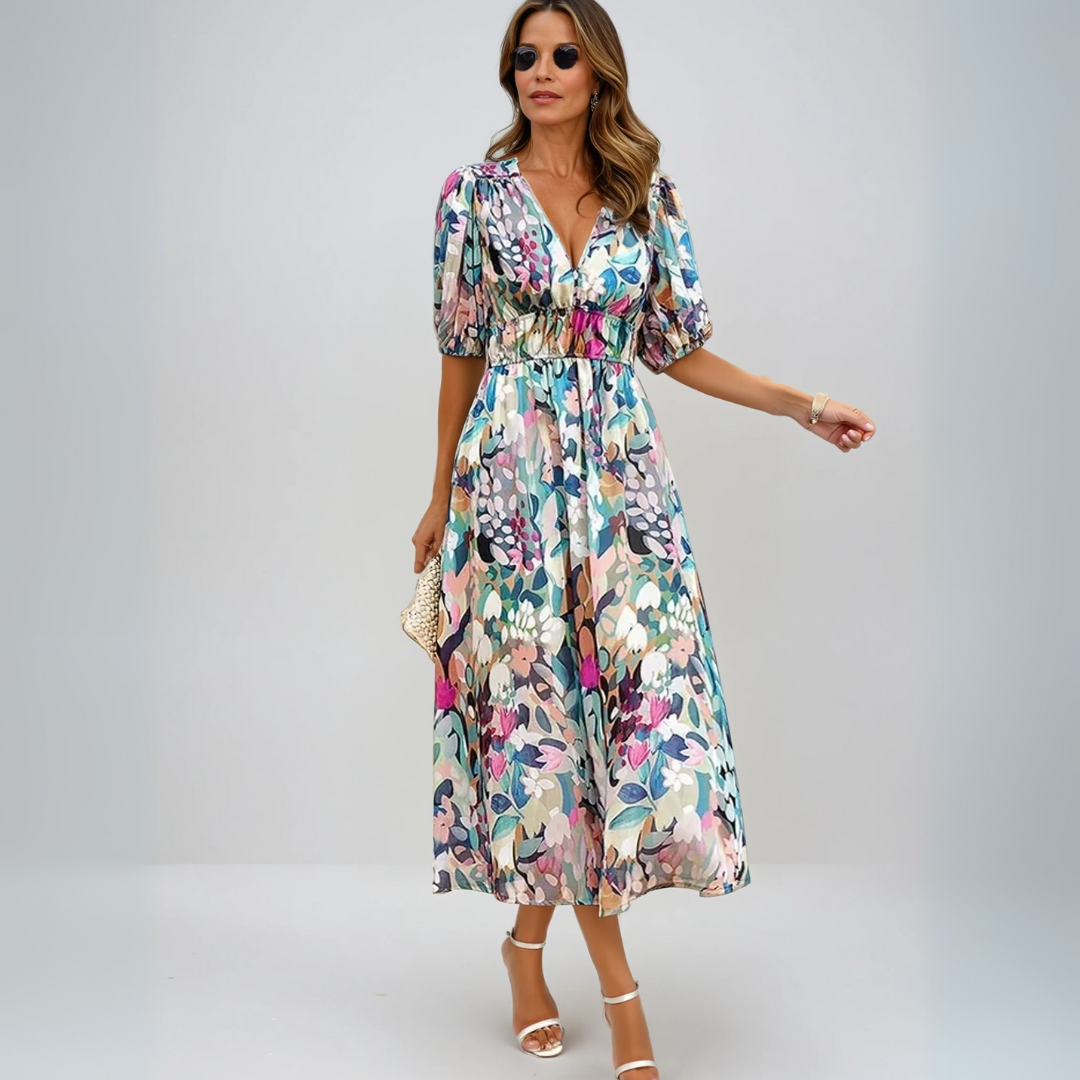 Flore - Elegantes Kleid mit Blumenmuster