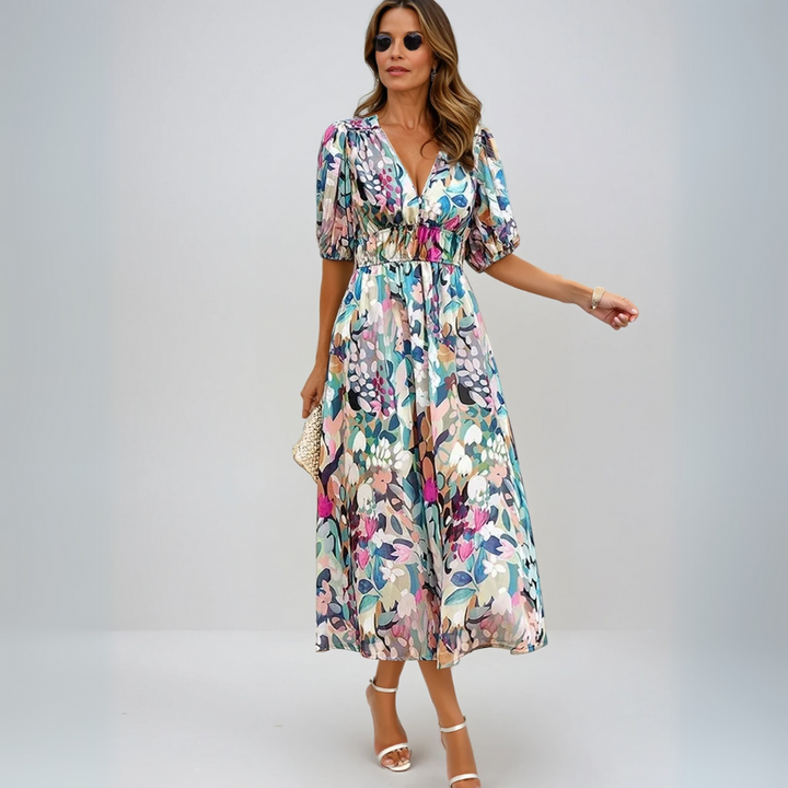 Flore - Elegantes Kleid mit Blumenmuster