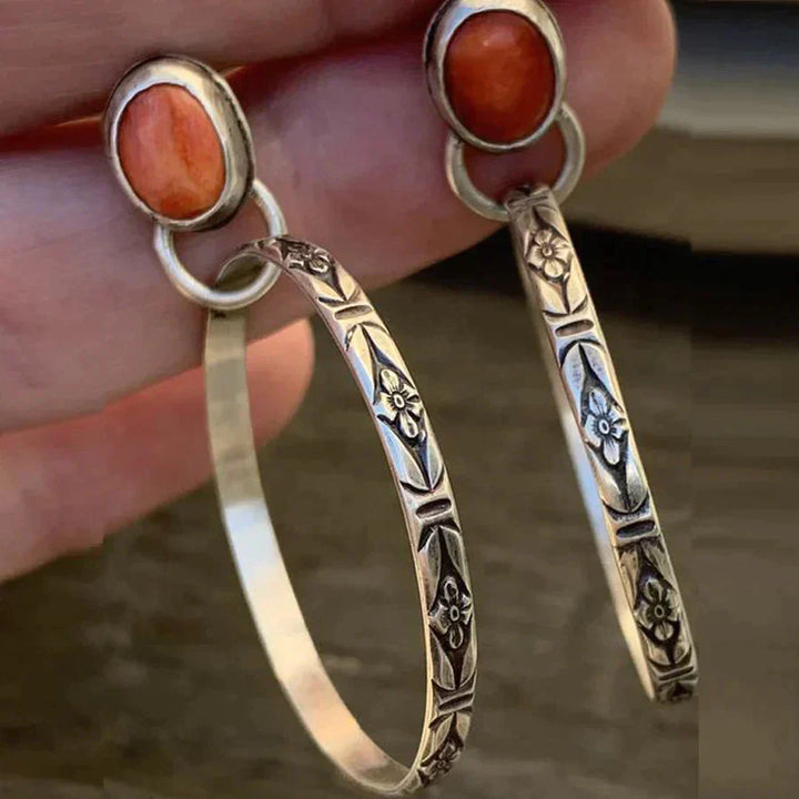 Vintage Onyx Boho Ohrringe