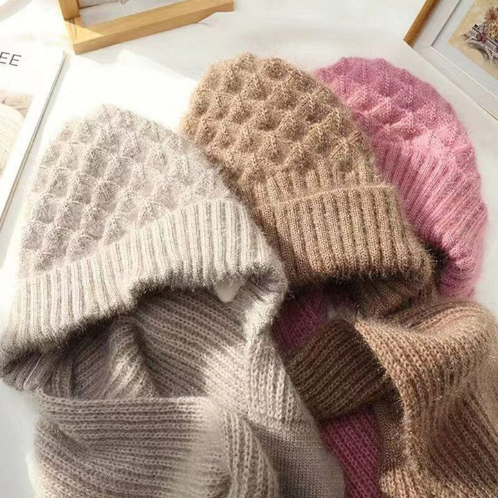 Mütze-und-Schal-Set für Damen