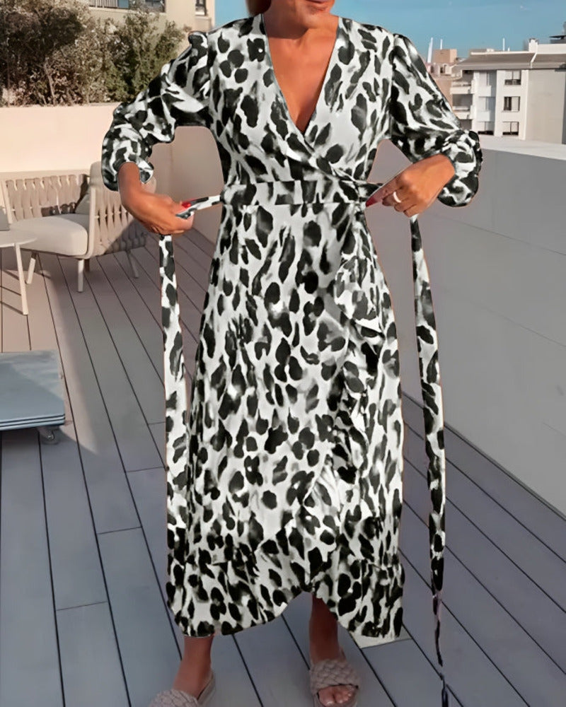 Stella - Kleid Mit Leopardenmuster