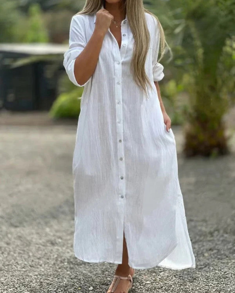 Bianca™ - Bequemes italienisches Baumwollkleid