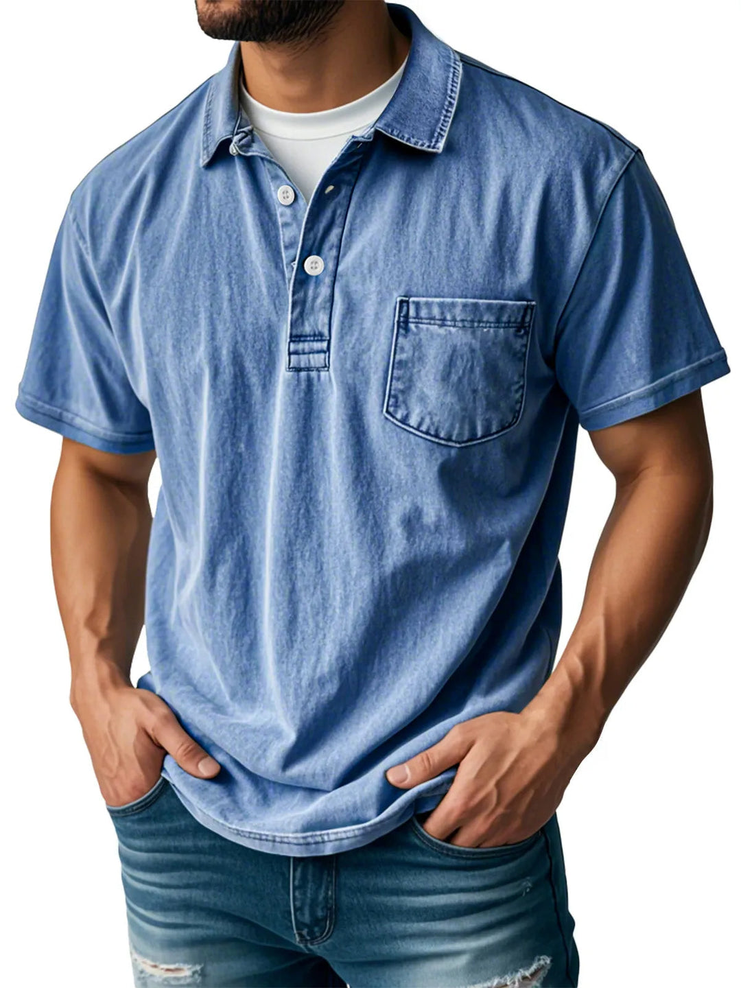Sebastien™ - Herren Casual Vintage Polo-Shirt