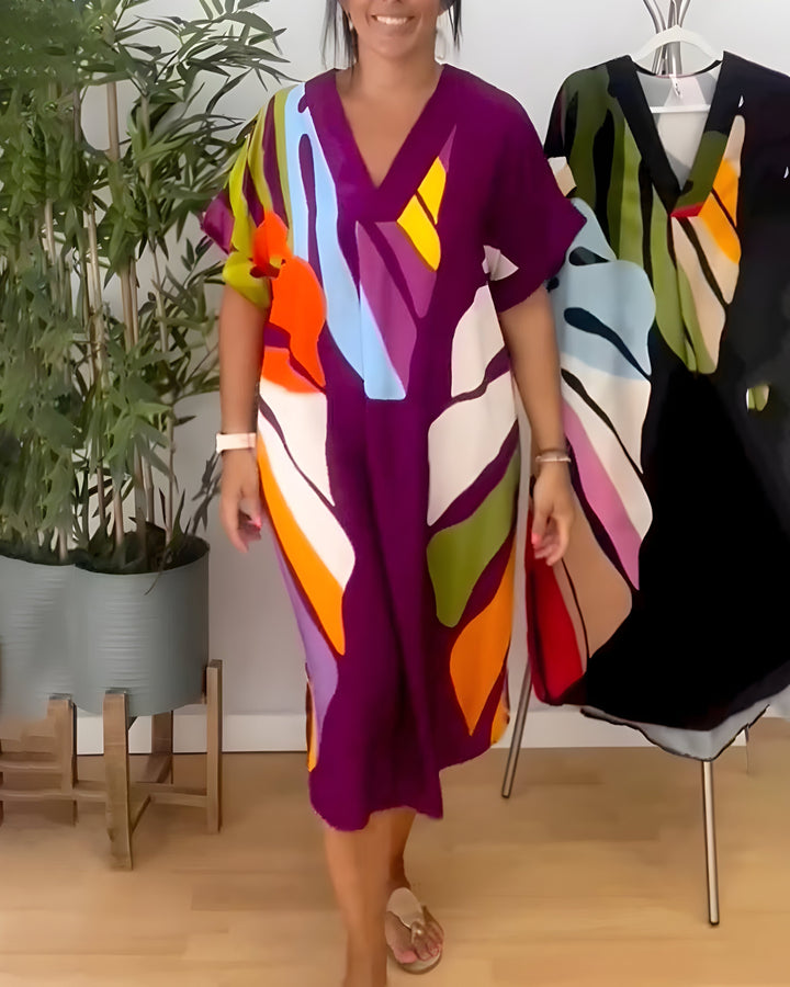 Rianna - Kleid mit abstraktem Druck