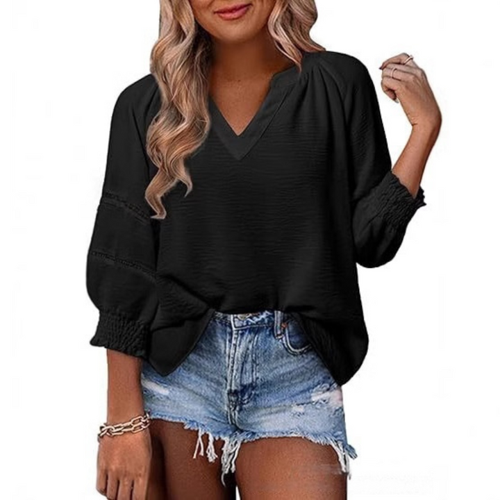 Gianna™ - Legere elegante Bluse mit Laternenärmeln für den Sommer