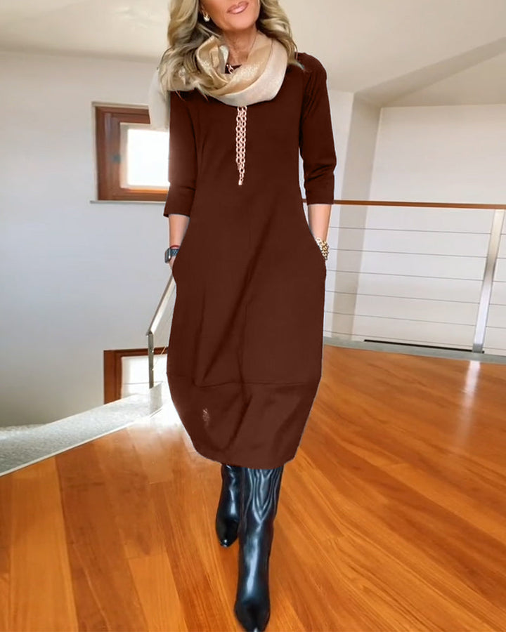 Greta - Lässiges Eleganz Kleid