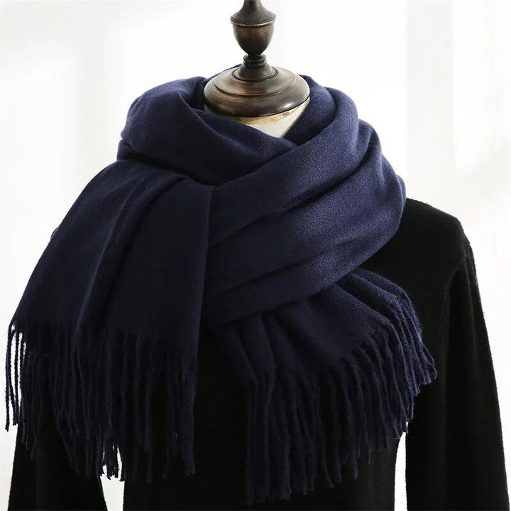Designer-Schal mit Quasten | Warmer und weicher Kaschmir