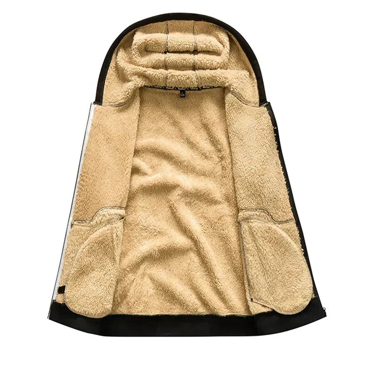 Arie - Herren Wintermantel mit Kapuze und Fleece