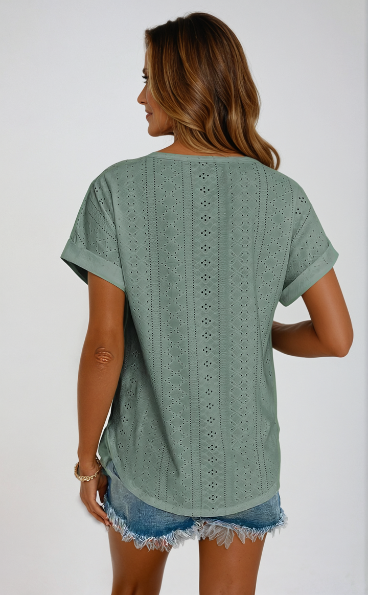 Becky™ | Lässiges Lochmuster-Top