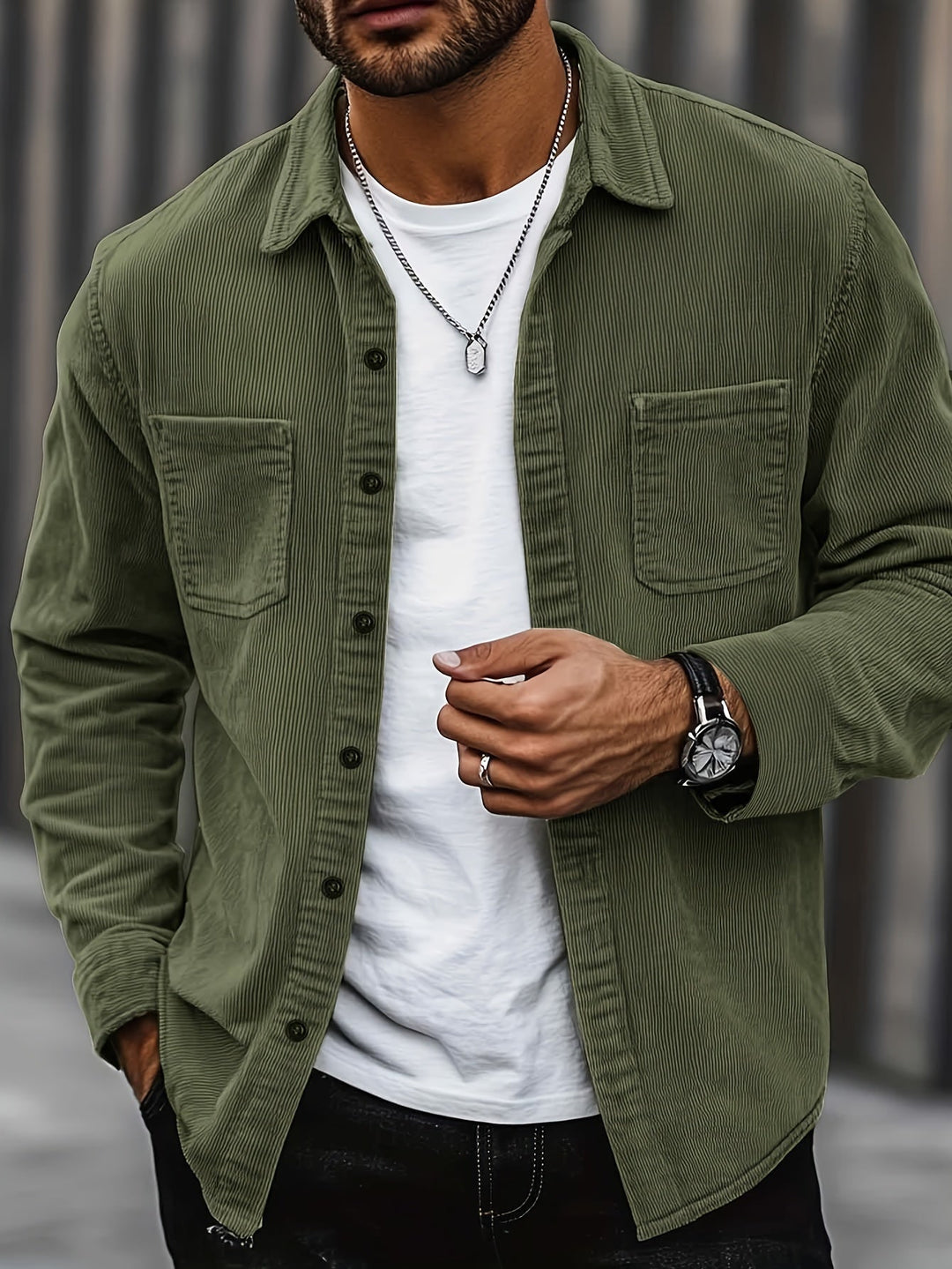 Johan™ - Herren Cordhemdjacke