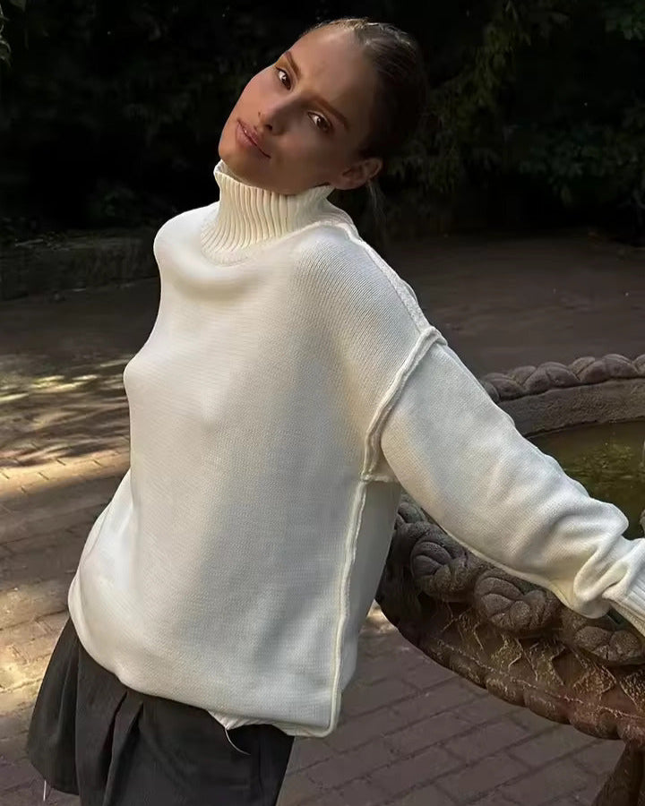 Isabella - Gestrickter Rollkragenpullover
