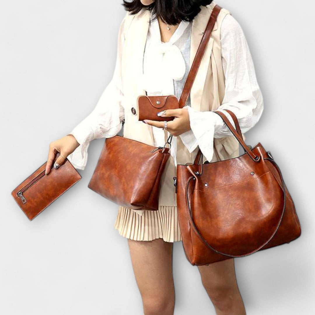 Alvhildea | 4-teiliges Vintage-Taschen-Set