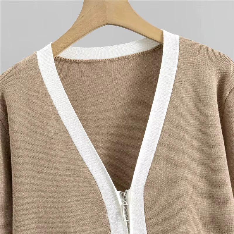 Nadia - Schickes gestricktes Drei-Teile-Ensemble