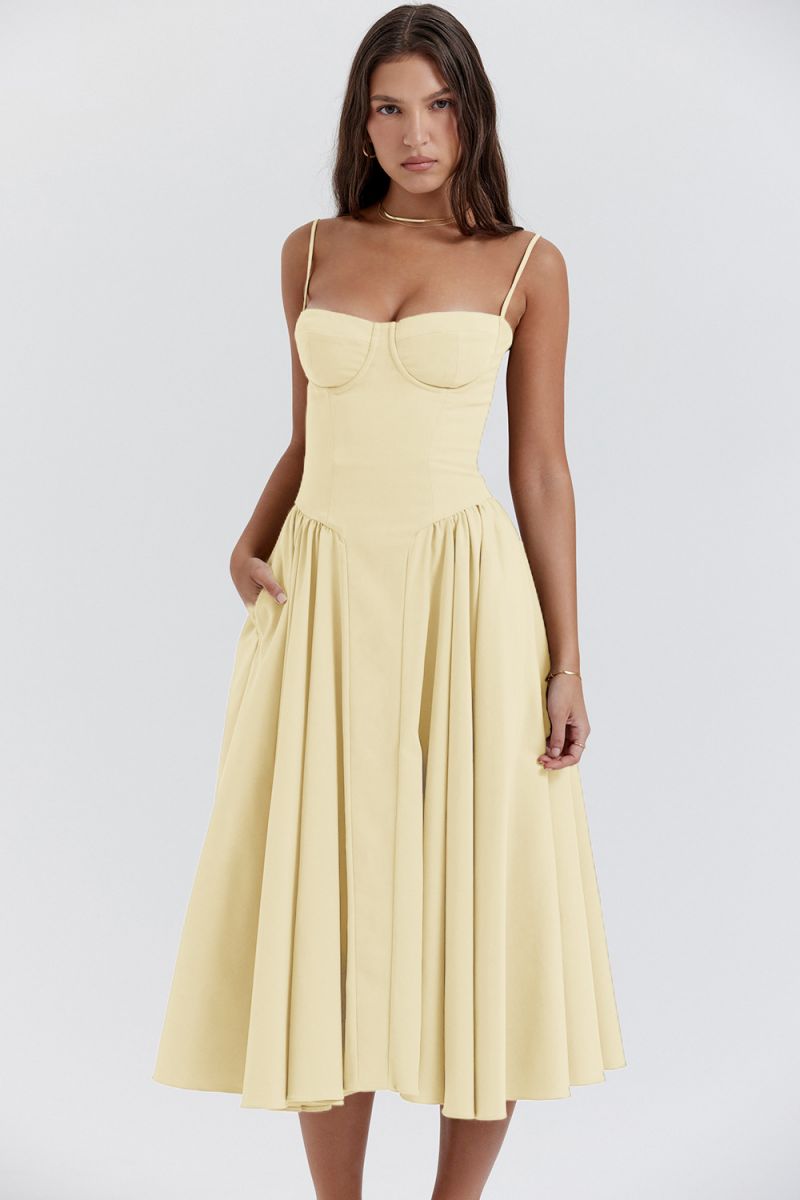 Phoebe - Vintage Cross-Border Modisches Tank Langkleid