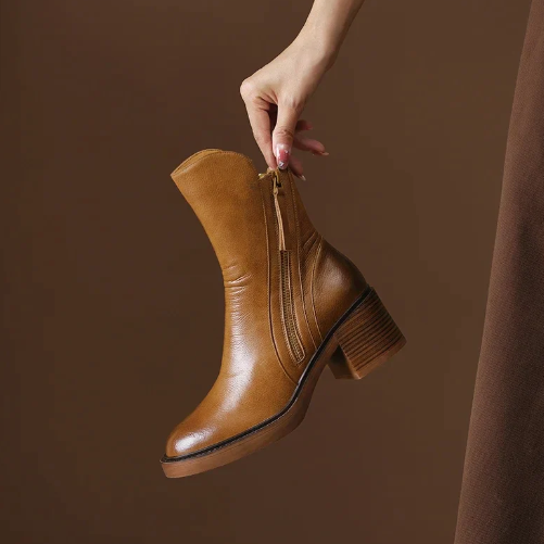 Helene - Leder Stiefeletten
