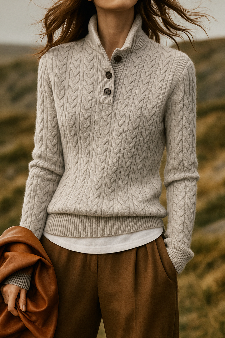 Arden Pullover mit Knopfleiste