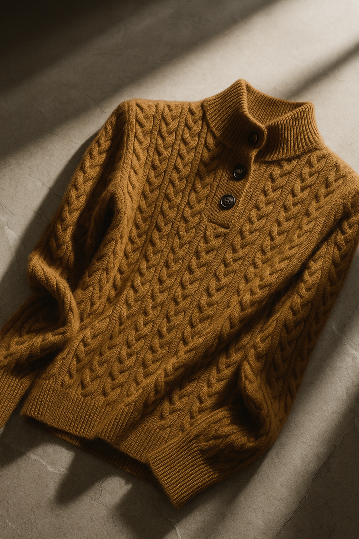 Arden Pullover mit Knopfleiste