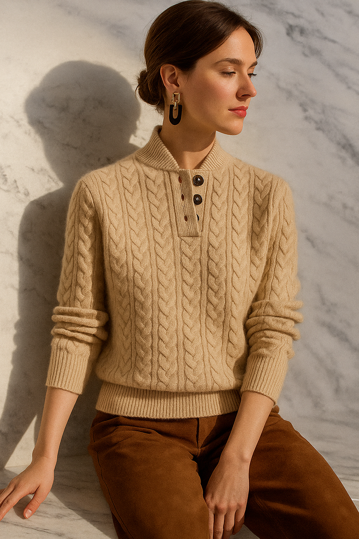 Arden Pullover mit Knopfleiste