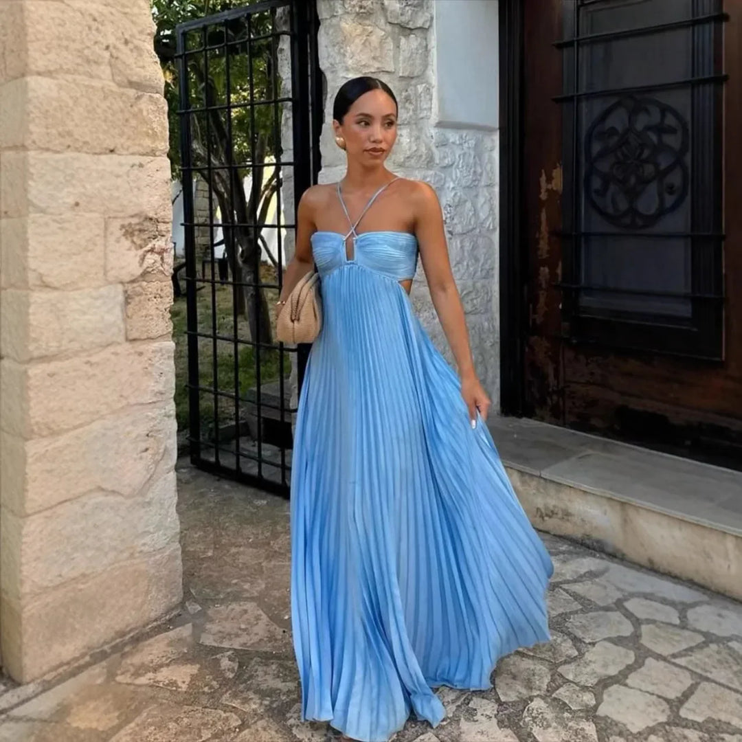 Ärmelloses Maxikleid mit Cut-Out für Damen