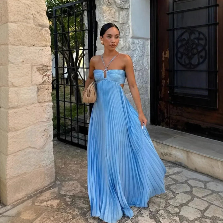 Ärmelloses Maxikleid mit Cut-Out für Damen