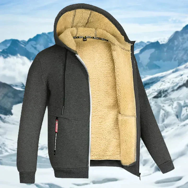 Arie - Herren Wintermantel mit Kapuze und Fleece