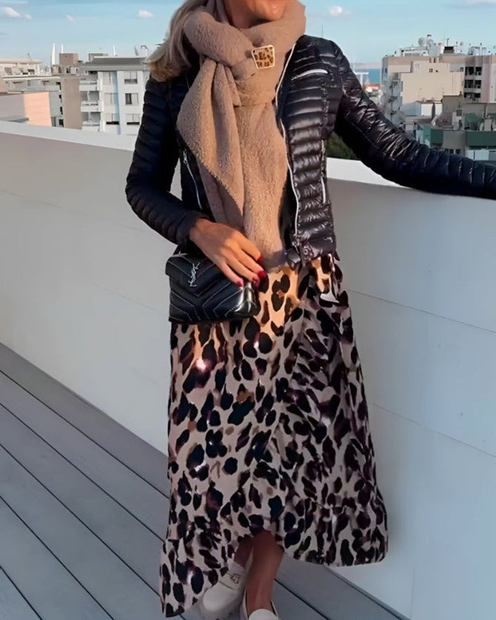 Stella - Kleid Mit Leopardenmuster