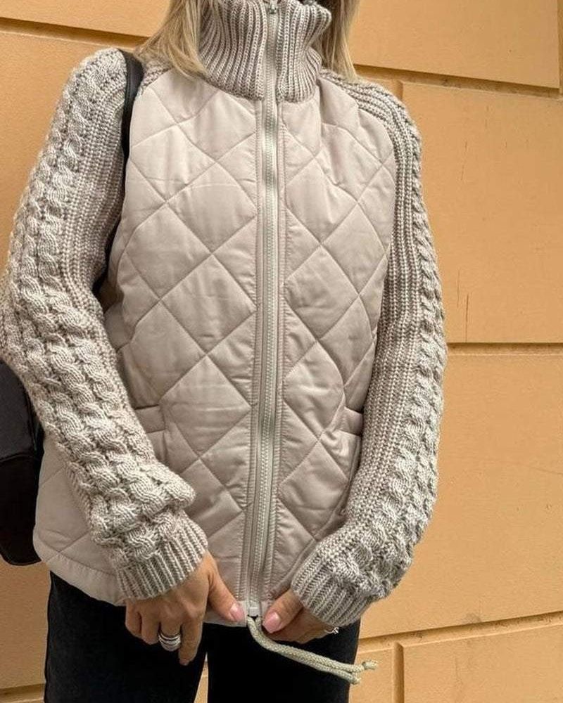 Elena | Naisten pitkähihainen neuletakki taskuilla