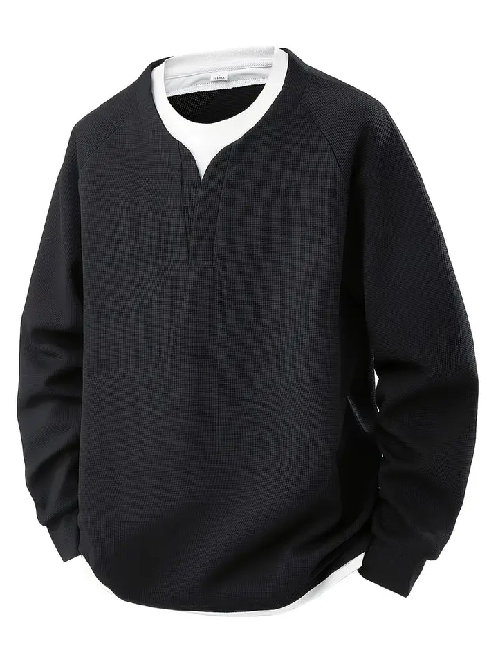Wilbert™ - Alltags-Langarmshirt mit Lagenlook