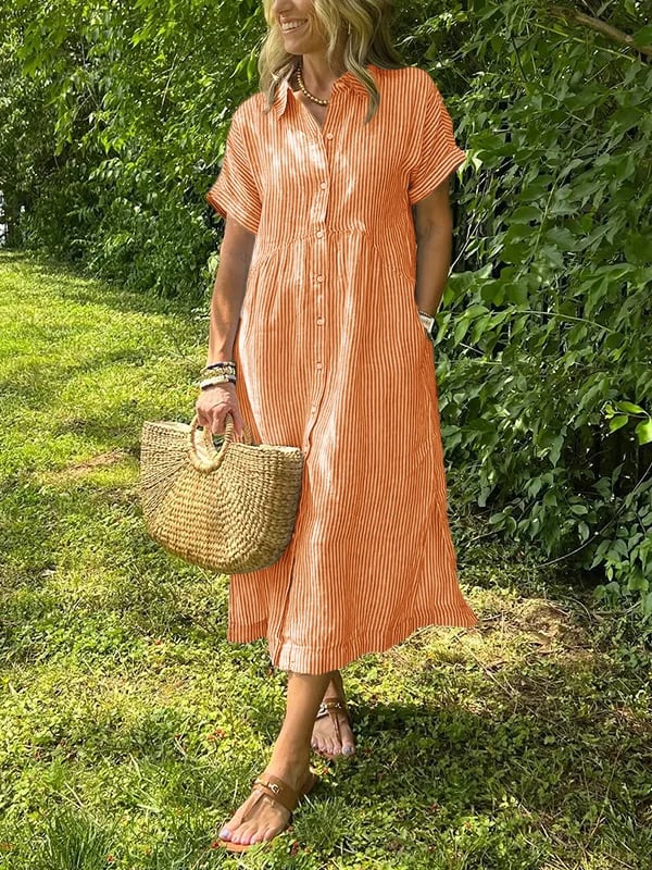 Gwen™ - Gestreiftes Hemdkleid