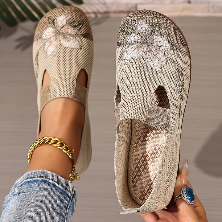Schicke bestickte atmungsaktive Damenschuhe