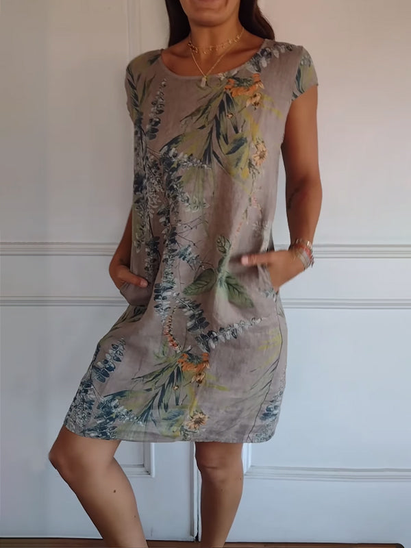 Lillian™ - Lässiges Bedrucktes Kleid