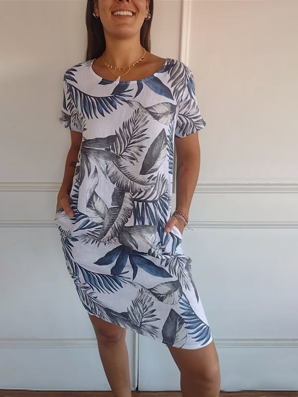 Ysella - Lässiges Bedrucktes Kleid