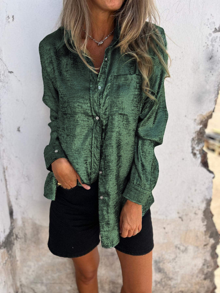 Damen Langarmshirt mit Tasche