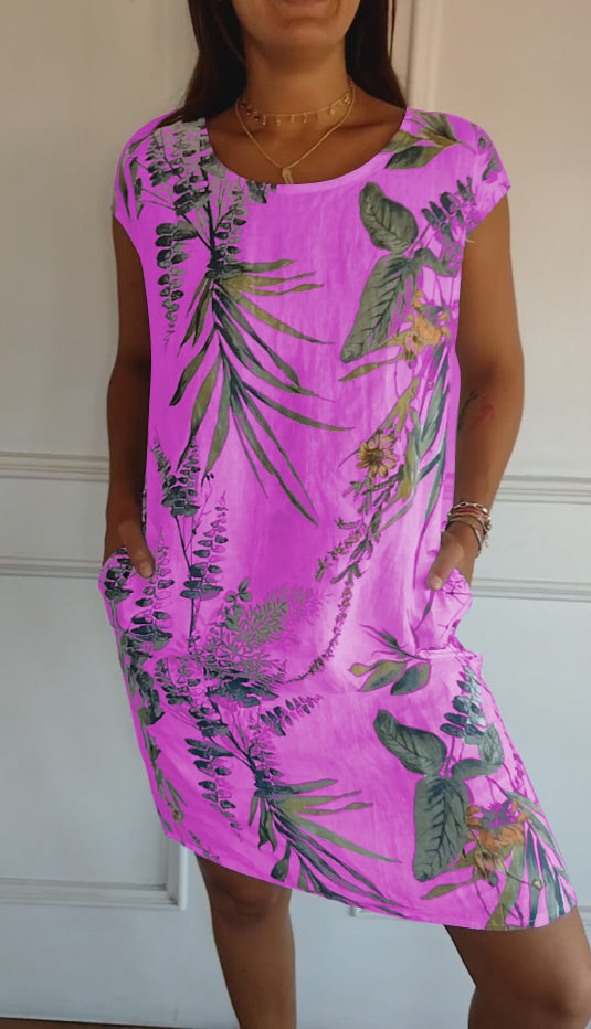 Ysella - Lässiges Bedrucktes Kleid