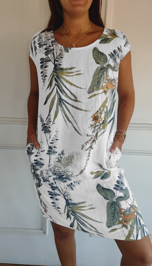Ysella - Lässiges Bedrucktes Kleid