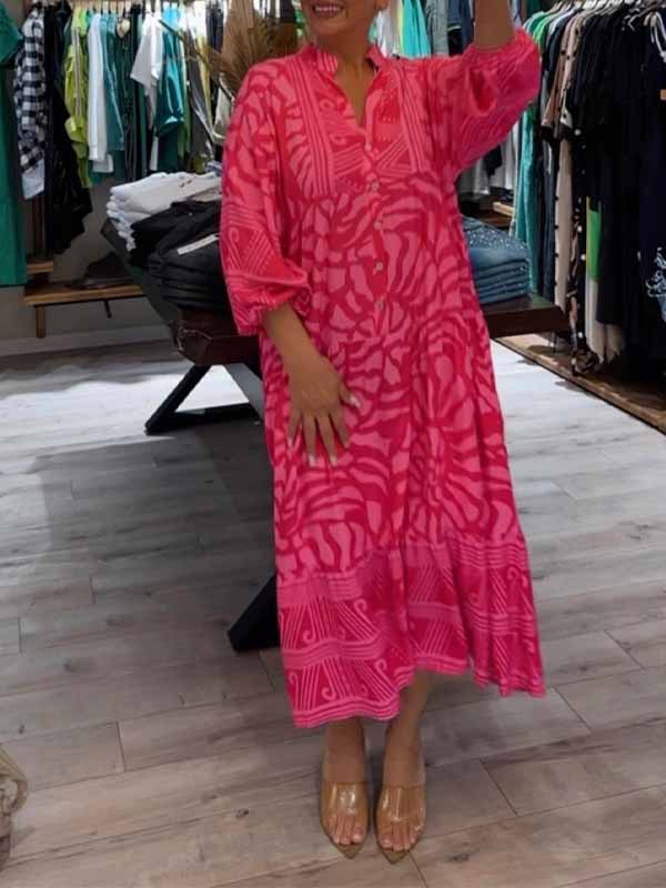 Carmilla - Lebhaftes Bedrucktes Kleid