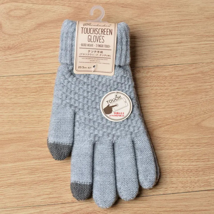 Gestrickte Touchscreen-Handschuhe für Damen