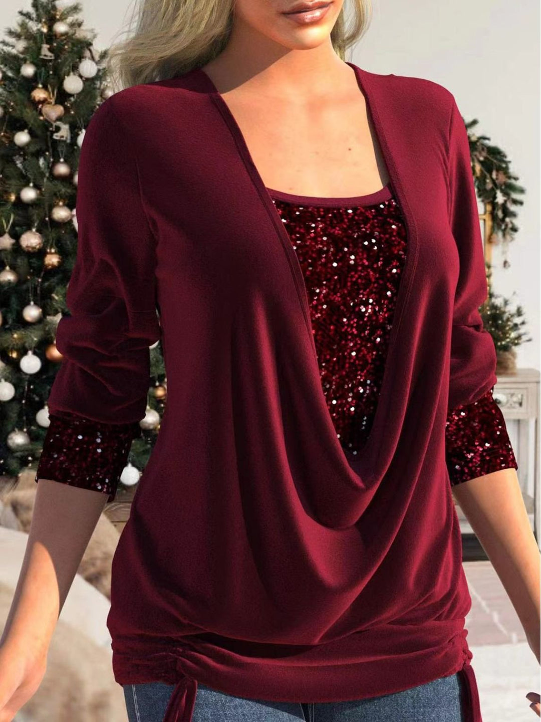 Flaire™ | Oberteil aus Glitterpailletten