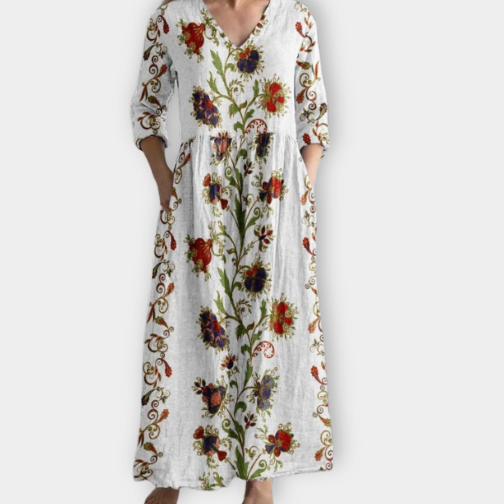 Floriah | Boho Maxikleid aus weichem Premiumstoff