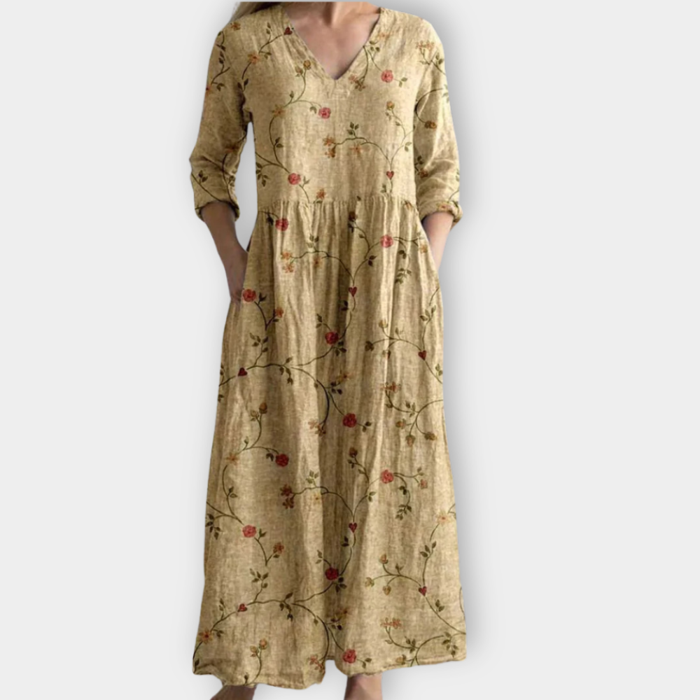 Marzena | Boho Maxikleid aus weichem Premiumstoff
