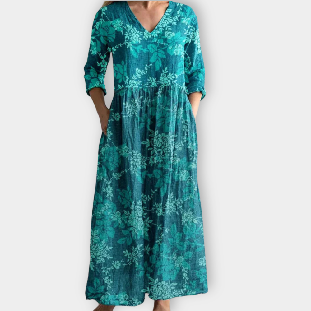 Geertruida | Boho Maxikleid aus weichem Premiumstoff