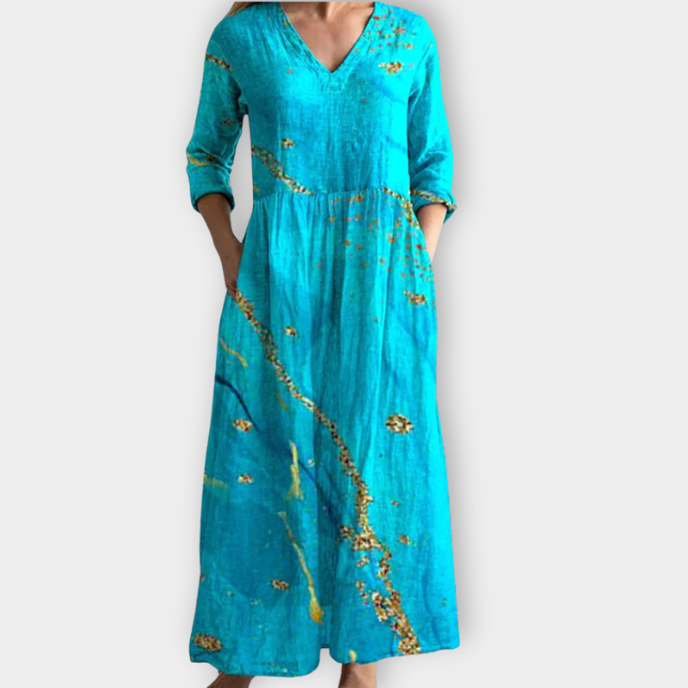 Veltrud | Boho Maxikleid aus weichem Premiumstoff