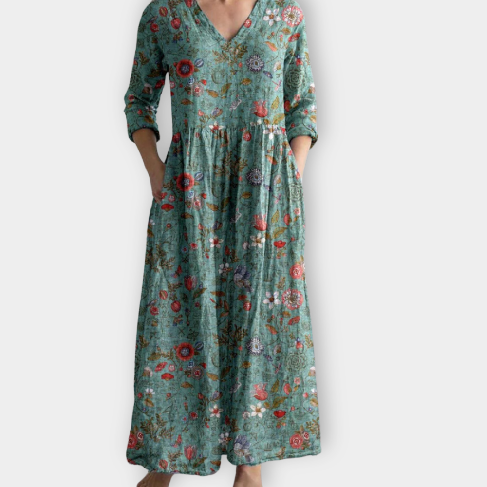 Sigruna | Boho Maxikleid aus weichem Premiumstoff
