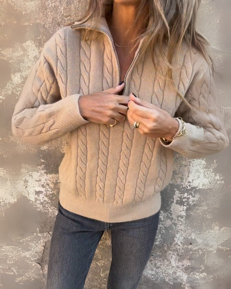 Rosalia™ - Premium Freizeit-Half-Zip-Pullover