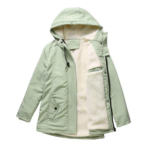 AMINA™ - Isolierte Winterjacke mit Kapuze und gestepptem Futter für ultimativen Wärmekomfort