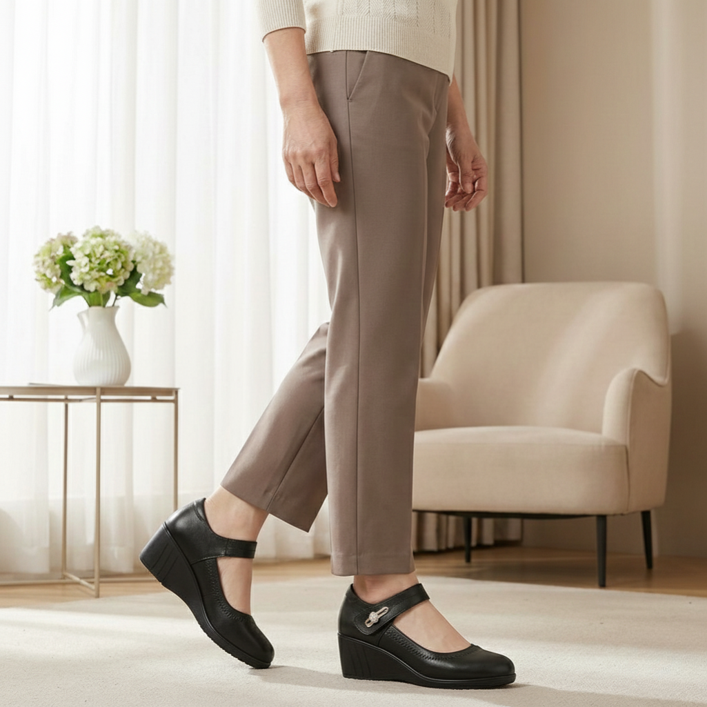 Lydia | Zapatos de cuña Mary Jane para mujer