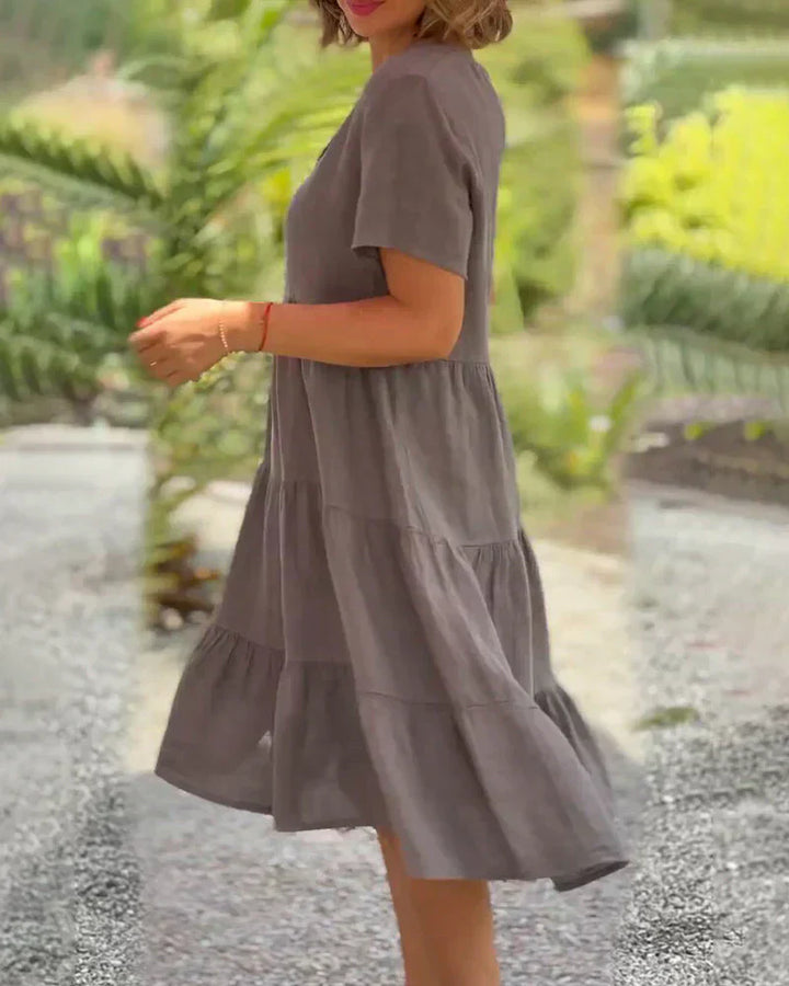 Bexley - Lässiges Sommer V-Ausschnitt Kleid