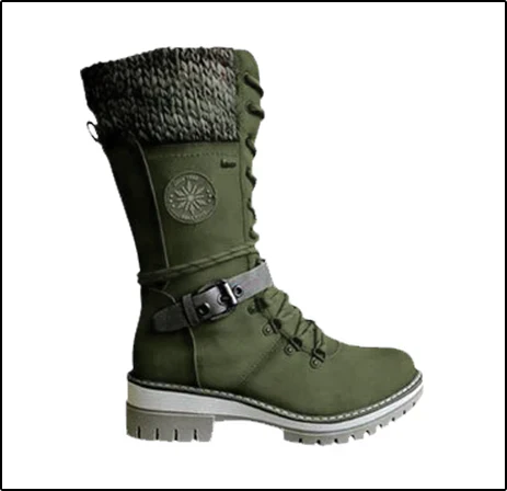 FrostLuxe™ - Wasserdichte Schnürstiefel in Wadenlänge