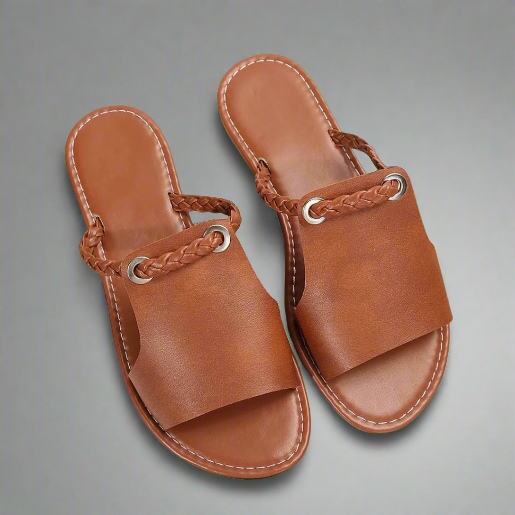 Katelina | Flache Sandalen aus Premium-Material
