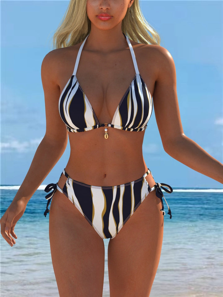 Bianca | Geometrischer Bikini mit stützendem Oberteil im BH-Stil